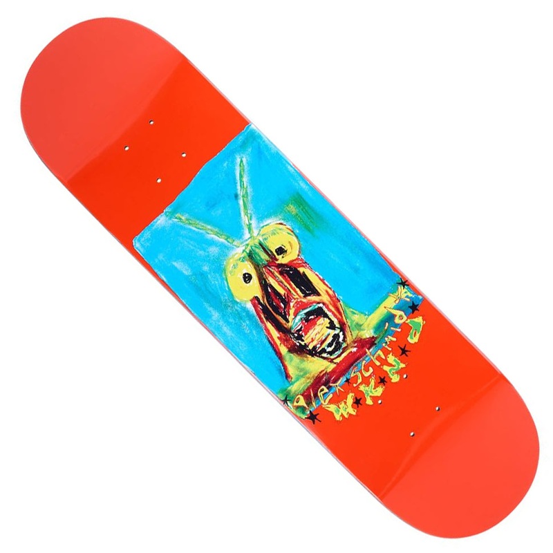 WKND Skateboards Alex Schmidt Grasshoppa Deck Red 8.25 x 32.125 WB:14.25