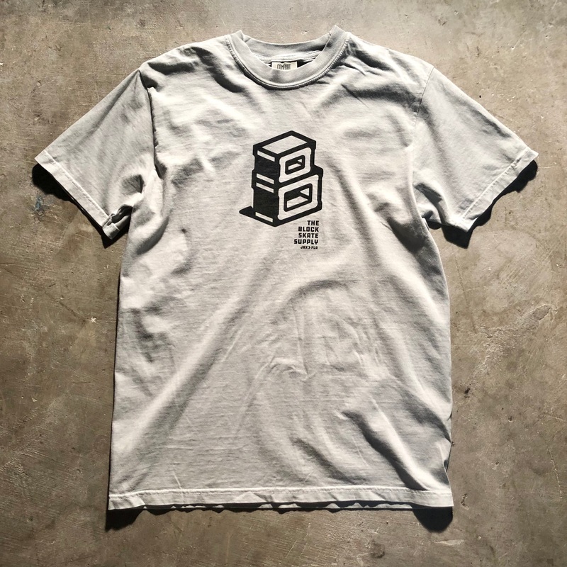 Block – Roots Centerpiece Logo Tee – Washed Sage Small