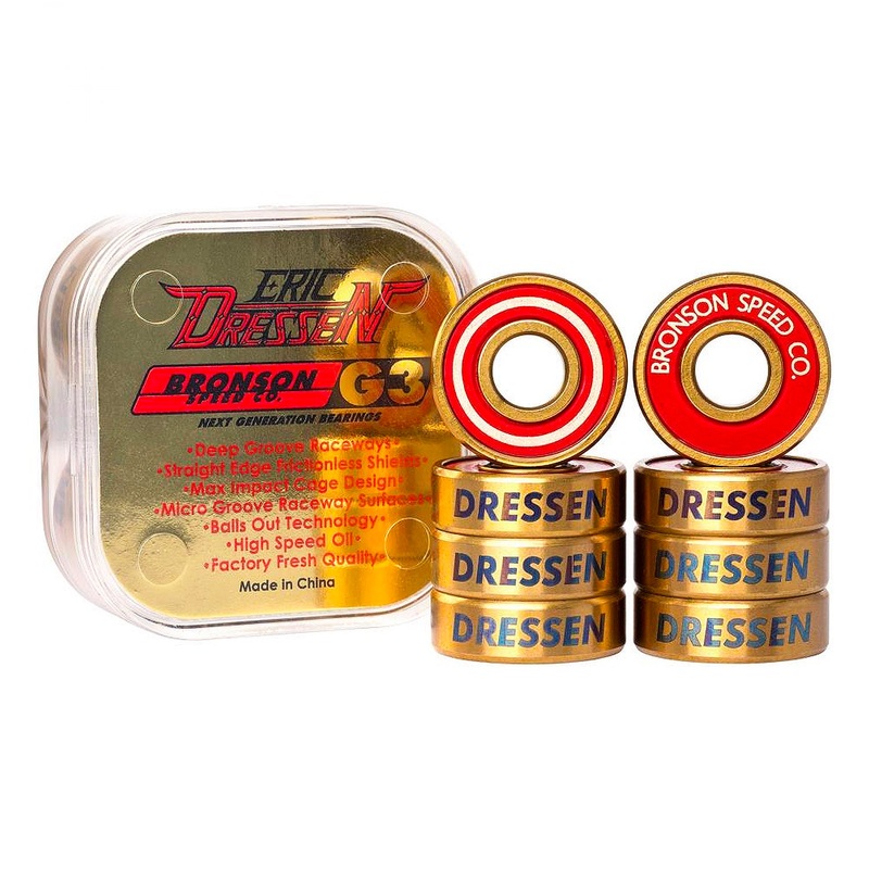 Bronson Speed Co. Bearings – Eric Dressen Pro G3 – Gold