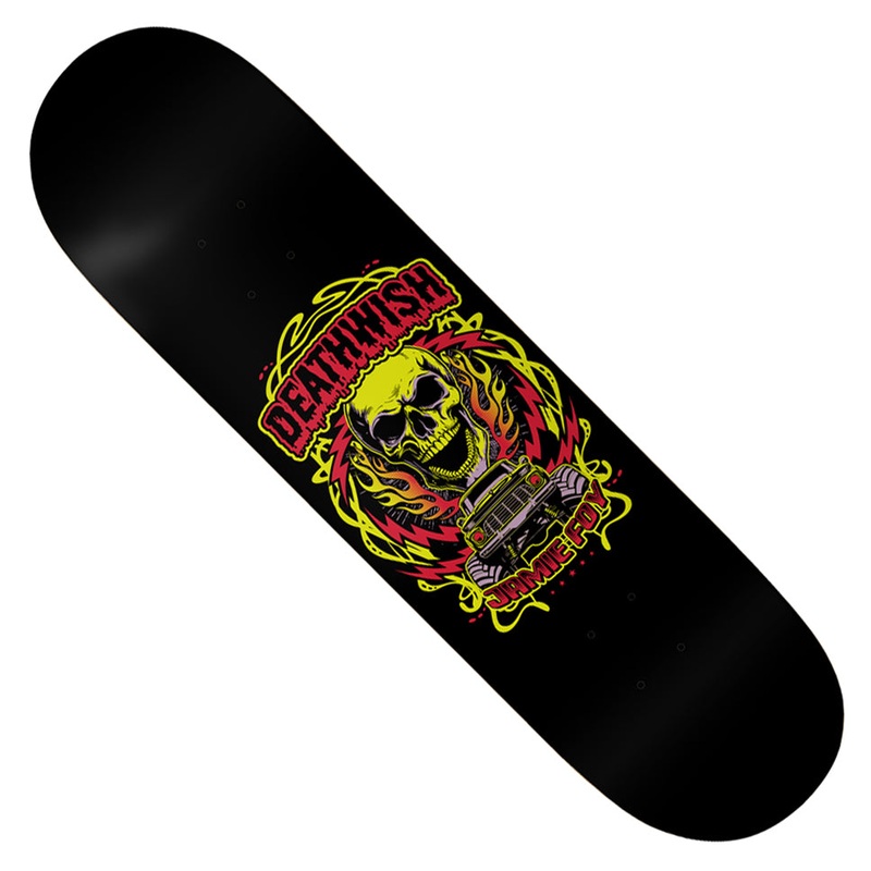 Deathwish Jamie Foy Mash The Throttle Deck Black 8.125 x 31.5 WB:14.25
