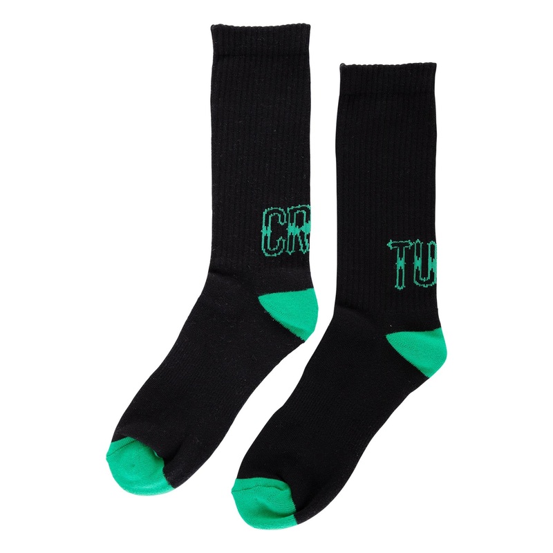 Drop Out Mens Creature Socks Black 9-11 1 Pair