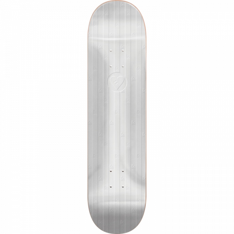 HS COSMIC STRIPES DECK-8.5 PEARL WHITE