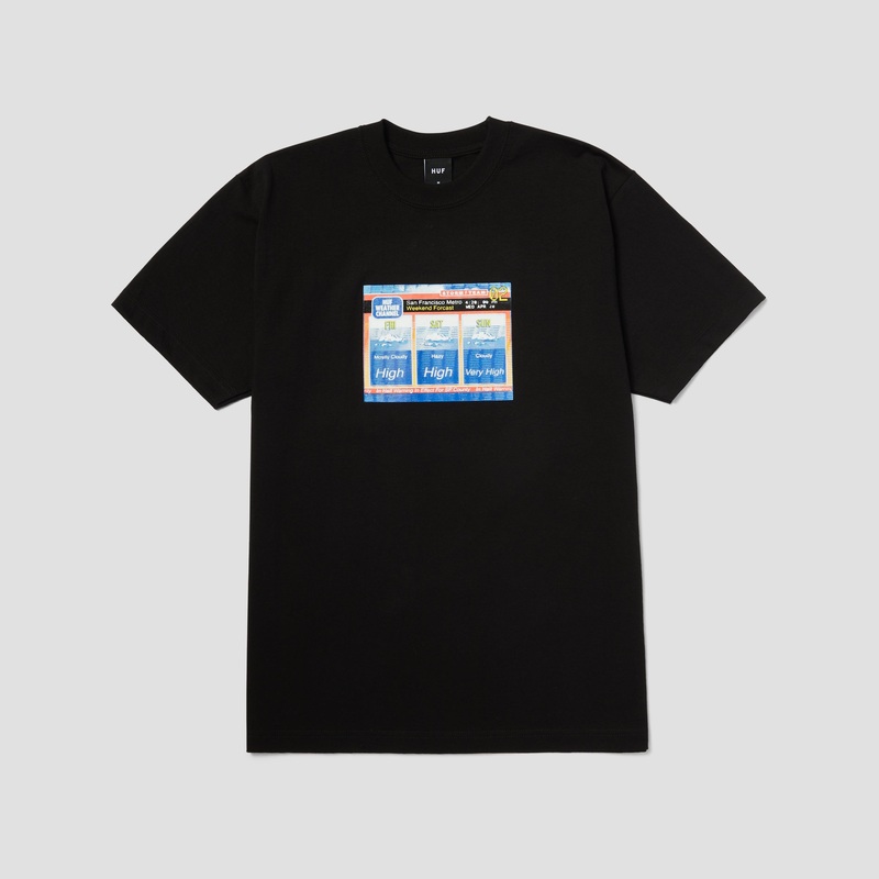Huf Forecast T-Shirt Black Small