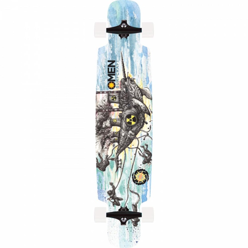 Omen Nuclear Narwahl 41.5″ Drop Through Longboard Complete Complete