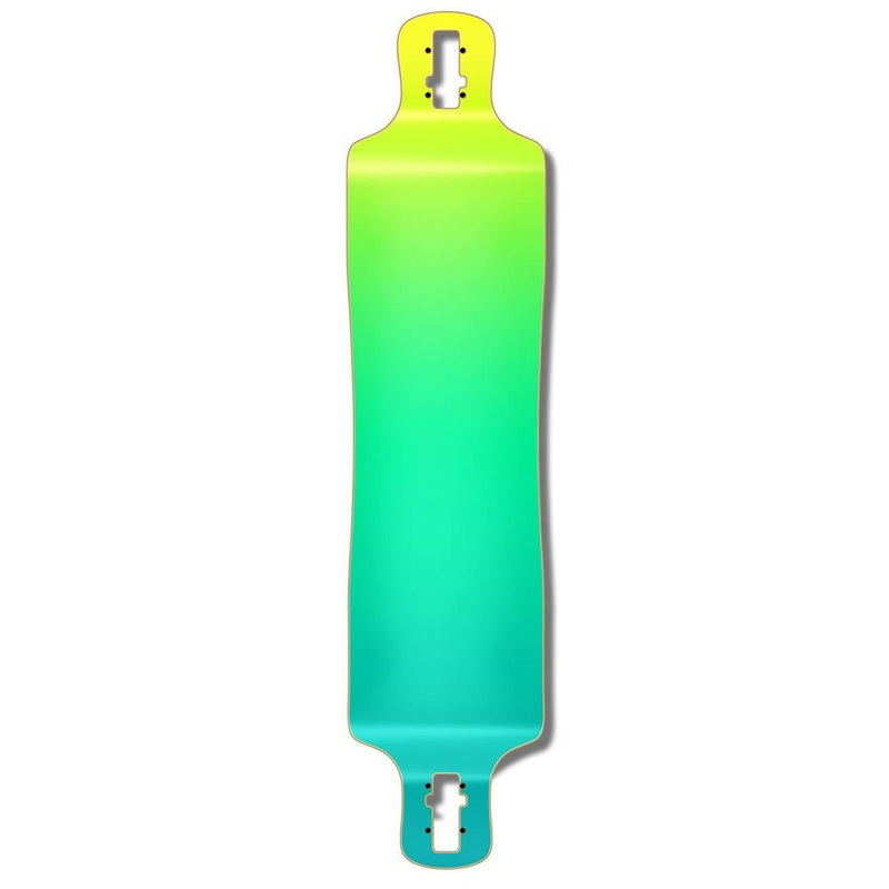 Punked Lowrider Longboard Deck – Gradient Green Deck