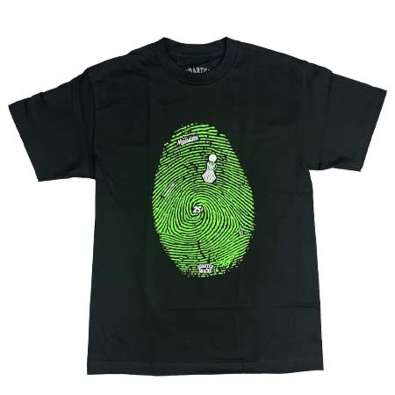 Quartersnacks Fingerprint T Shirt Black Medium