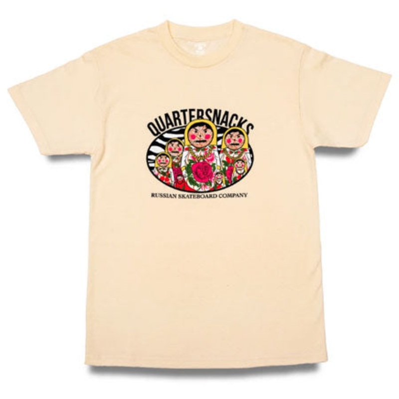 Quartersnacks Russian Doll T Shirt Cream Small