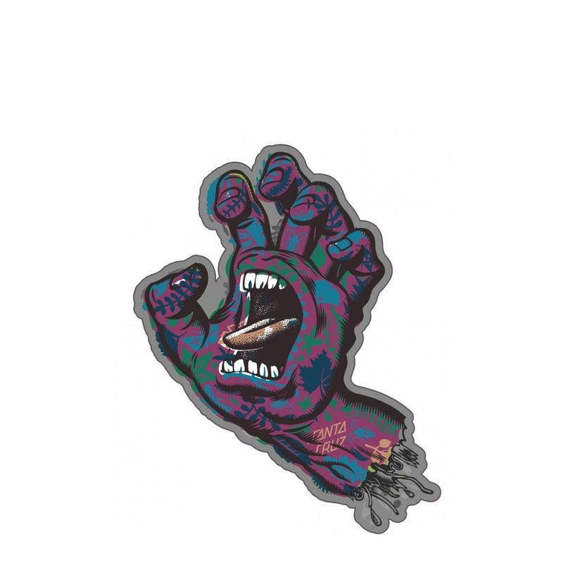 Santa Cruz 4″ Growth Hand Sticker – Multi