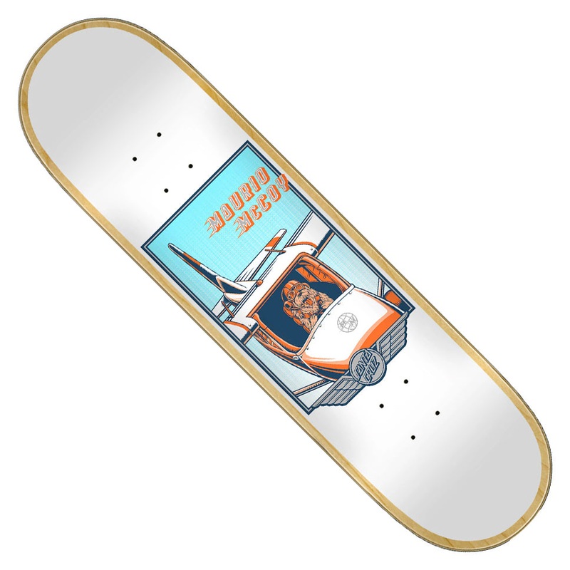 Santa Cruz Maurio McCoy Aviator VX Deck White 8.25 x 31.83 WB:14.22