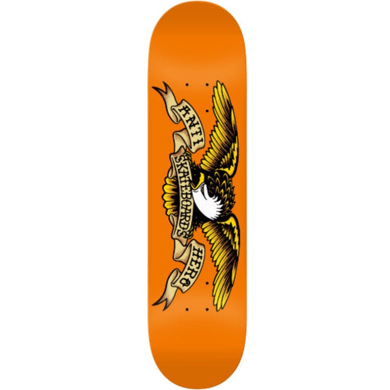 Antihero Classic Eagle Skateboard Deck Orange 9.0″ 9.0″