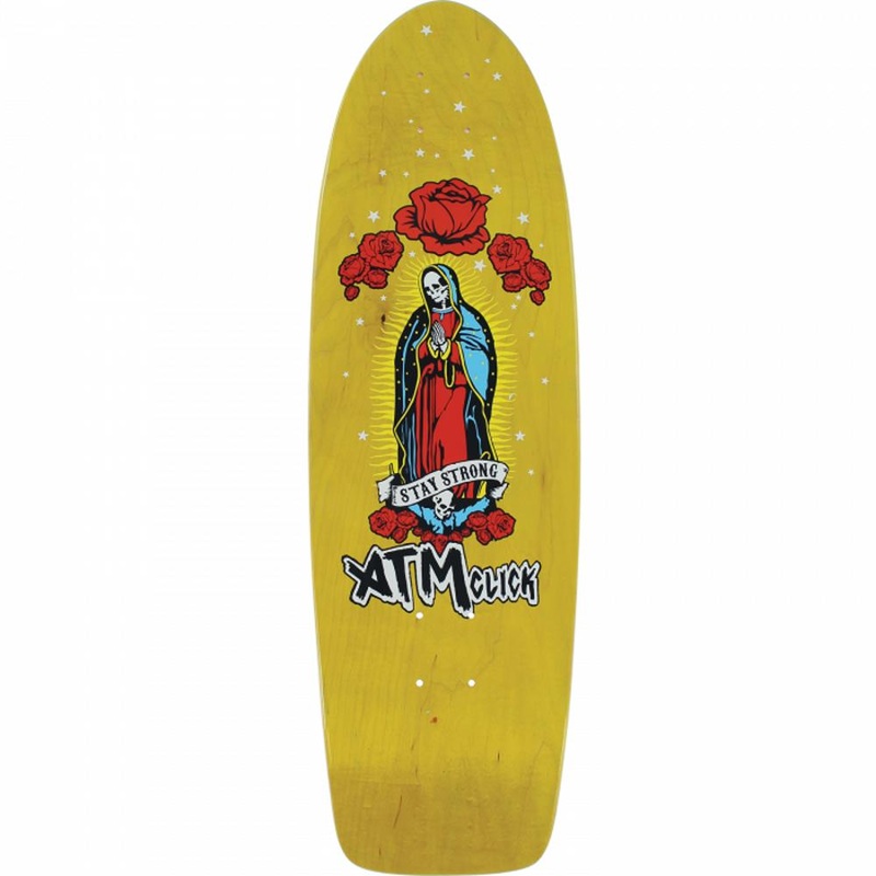 ATM Mary Cruiser Yellow 9″ Skateboard Deck