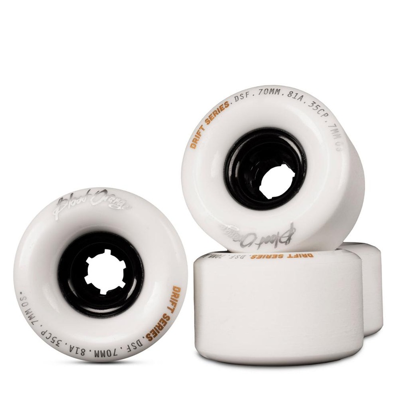 Blood Orange Drift Series 70mm/81A Longboard Wheels | set of 4