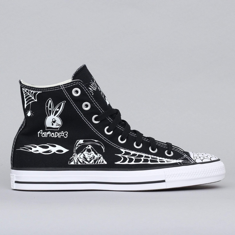 Converse CTAS Pro Hi Sean Pablo Shoes Black / White / White UK6