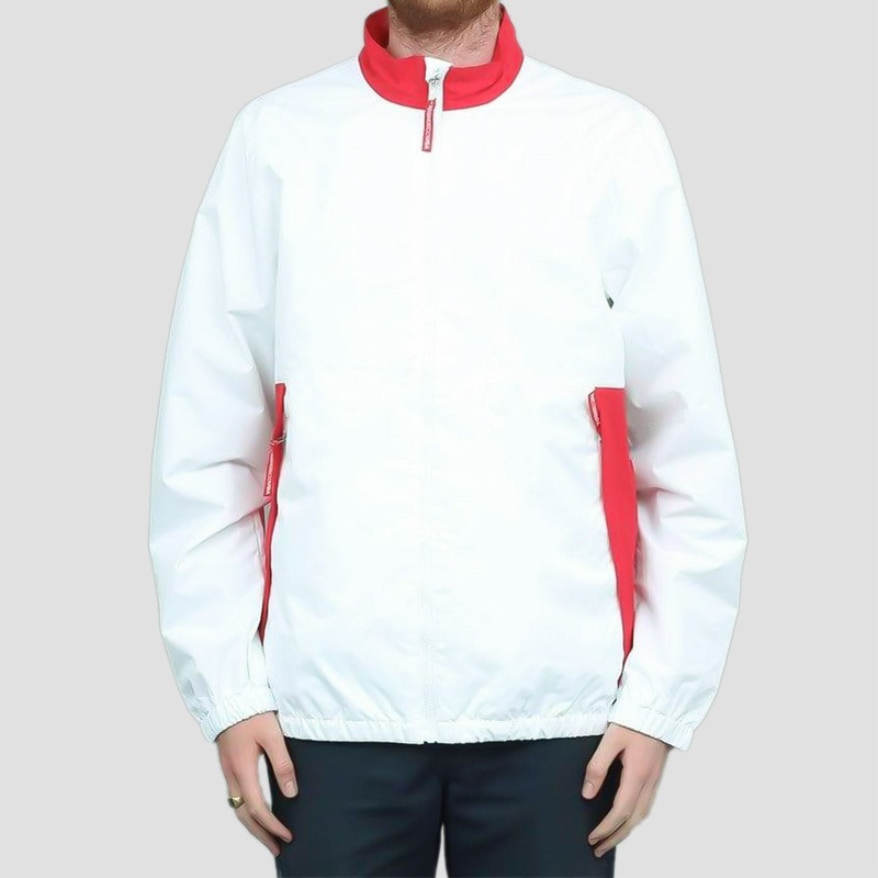 DC Skate Track Top Jacket White / Red Small