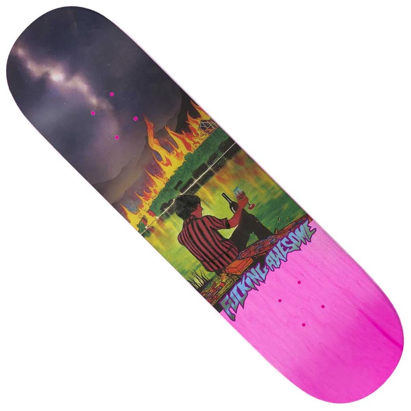 Fucking Awesome Curren Caples Remember to Forget Deck Assorted Woodgrain 8.25 x 31.79 WB:14.12