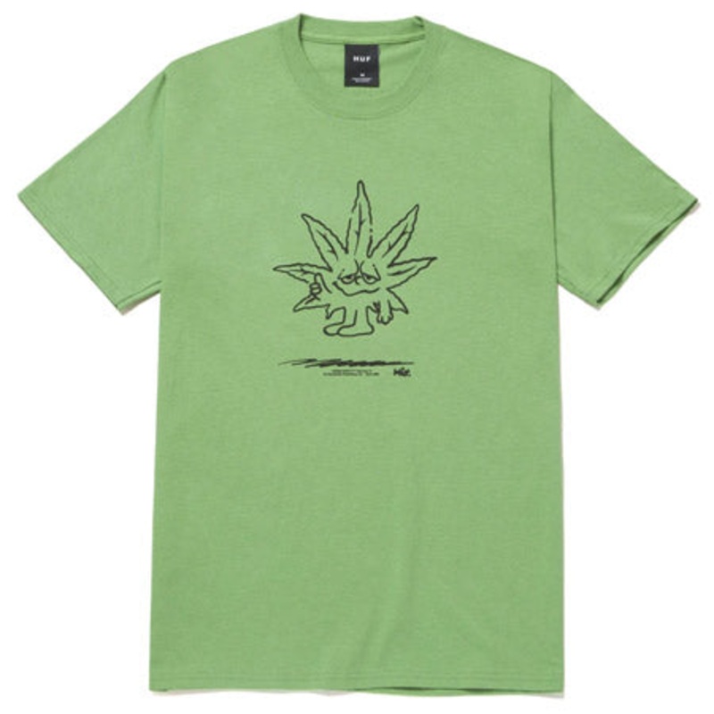 HUF Easy Green T Shirt Dill Green Small