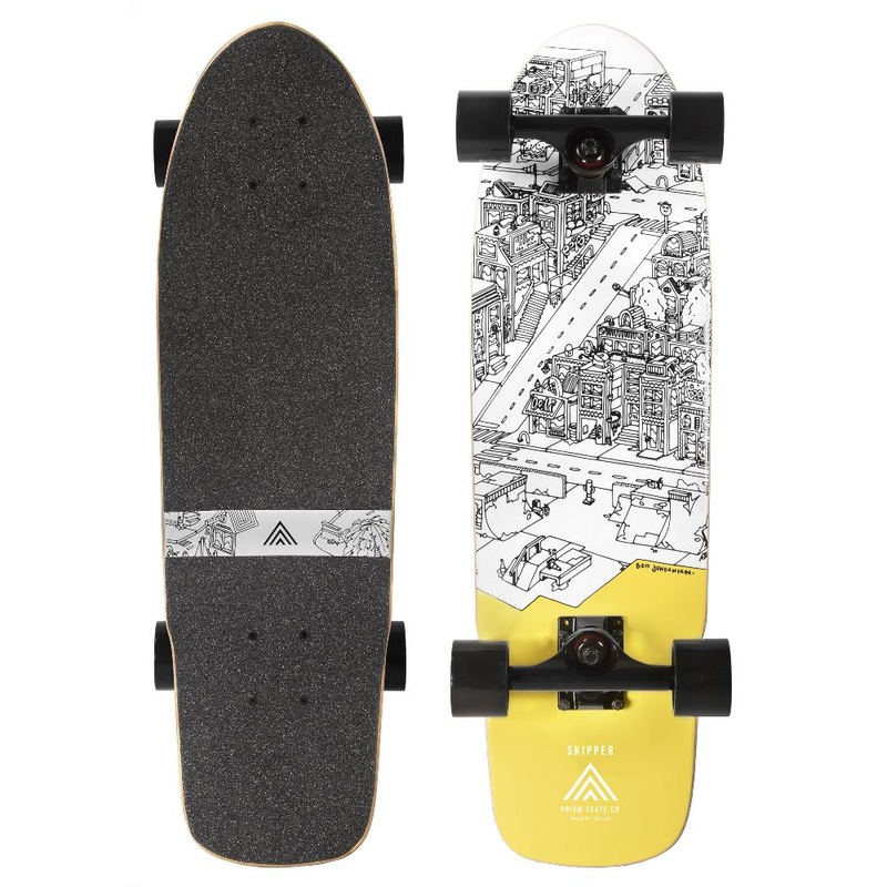 Prism Skipper 27″ Cruiser Longboard Skateboard – Ben Jundanian Series Complete