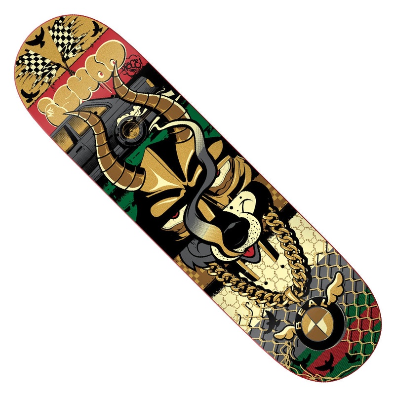 Real Ishod Wair x D Face Deck Red Dip 8.25 x 32 WB:14.25