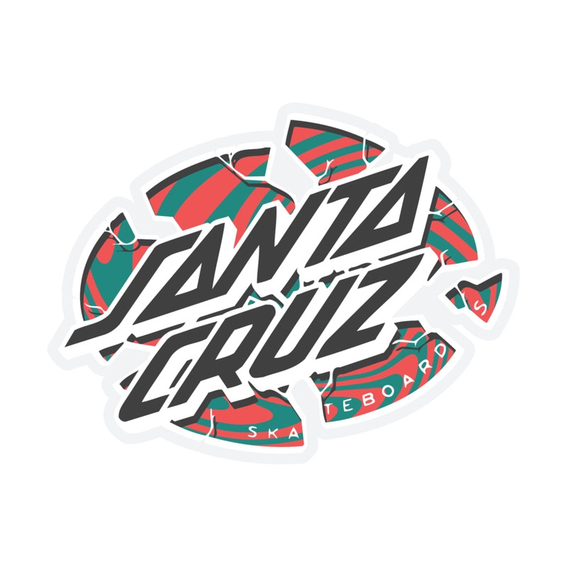 Santa Cruz Warp Broken Dot 5″ Sticker