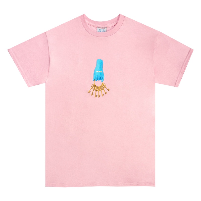 Sci Fi Fantasy Keys Tee Pink S