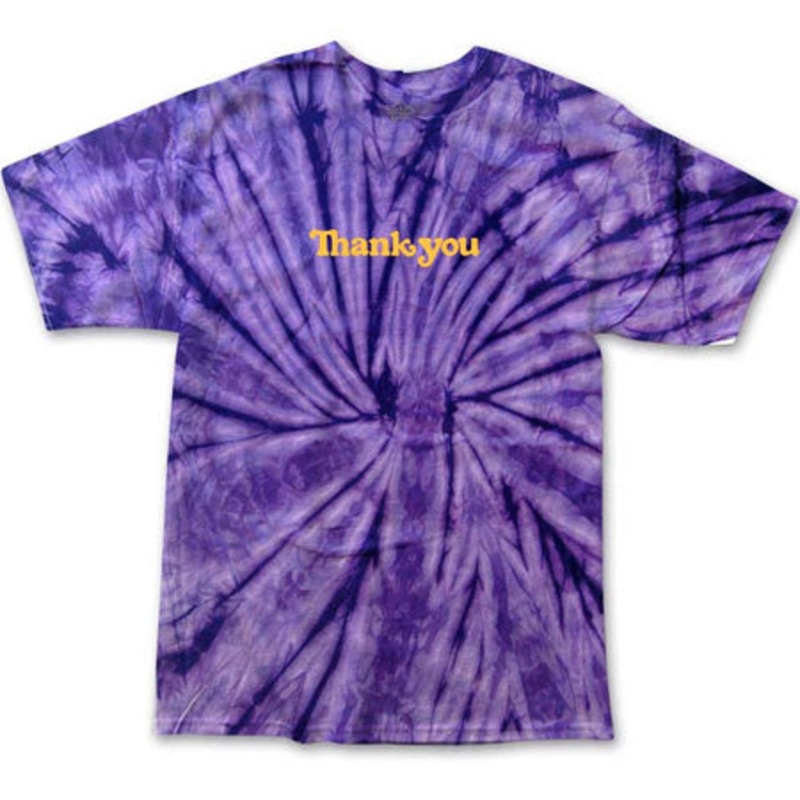 Thank You Skateboards Center Tie Dye T Shirt Purple Tie Dye Small