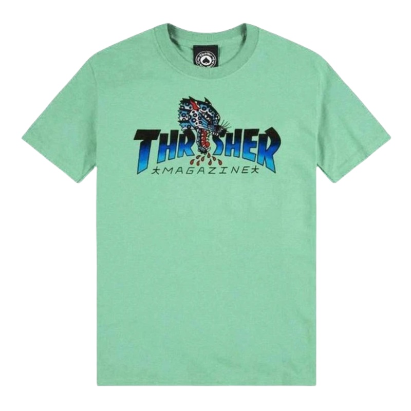 Thrasher Leopard Mag T Shirt Mint S