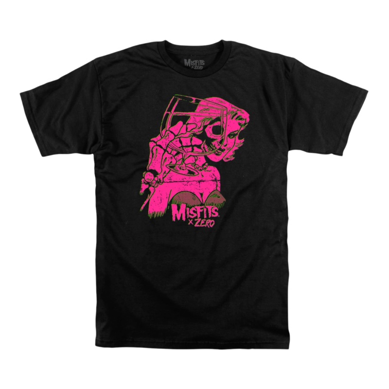 ZERO X MISFITS DIE DIE T SHIRT BLACK S