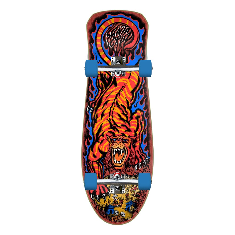 10.3in Salba Tiger Reissue Santa Cruz Premium Skate Cruiser No Color 10.3in x 31.1in