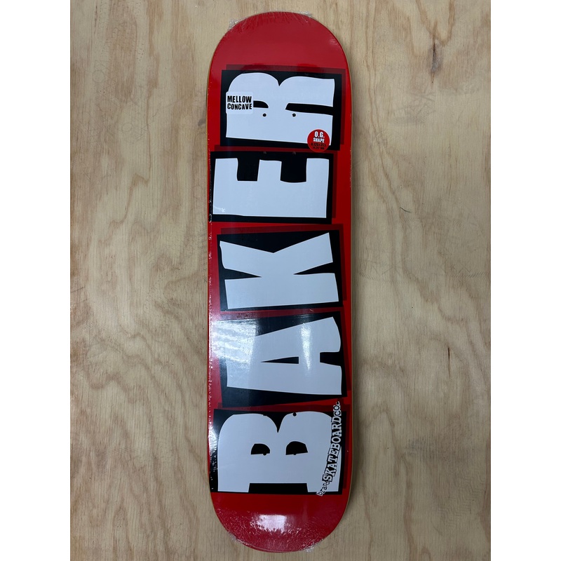 BAKER Brand Logo White Deck 8.125 8.125