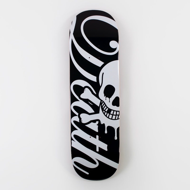 Death 8.375″ Script Popsicle Deck – Black/ White 8.375″