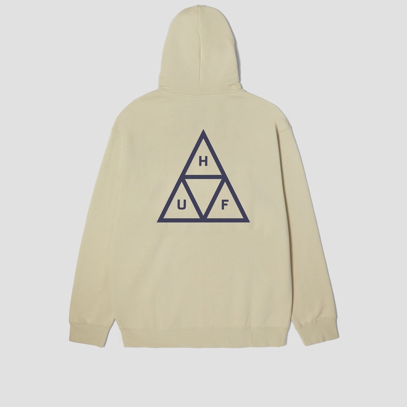 HUF Set TT Pullover Hood Stone Small