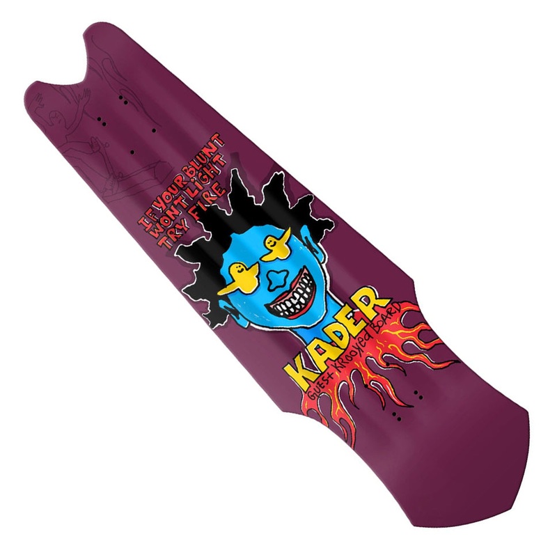 Krooked Kader Guest Tri-Plane Shaped Deck Purple 9.75