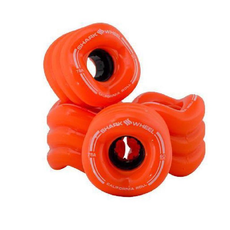 Shark Wheels Skateboard Orange California Roll 60mm 78a