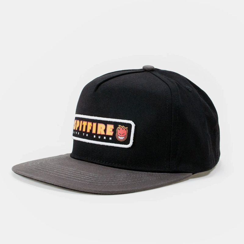 Spitfire Ltb Patch Snapback Cap – Black/ Charcoal