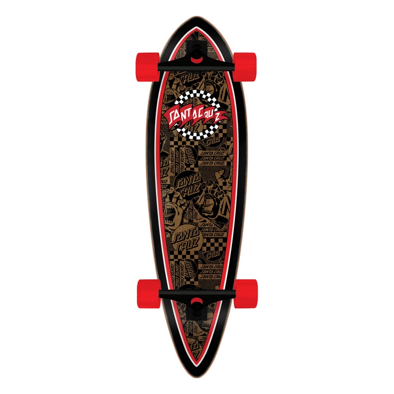 9.20in Banner Check Route Santa Cruz Pintail Cruiser No Color 9.20in x 33in