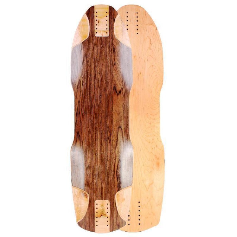 Downhill Kicktail Blank Dark Walnut 36″ Longboard Deck Deck