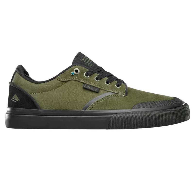 Emerica Dickson x Six Feet Above Skate Shoes – OD Black 8 OD Black