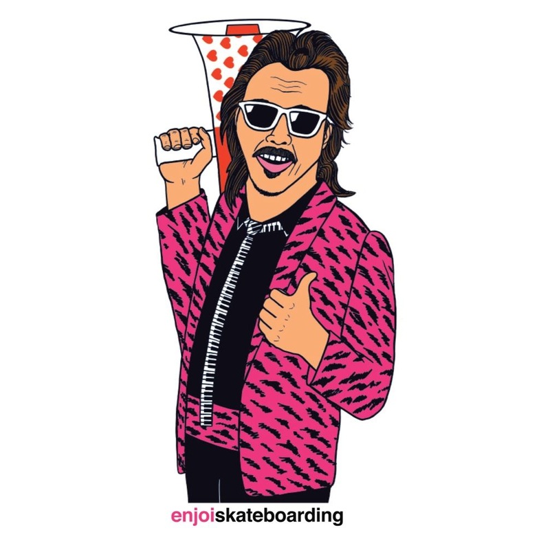 Enjoi Body Slam “Mouth of the South” Jimmy Hart Sticker