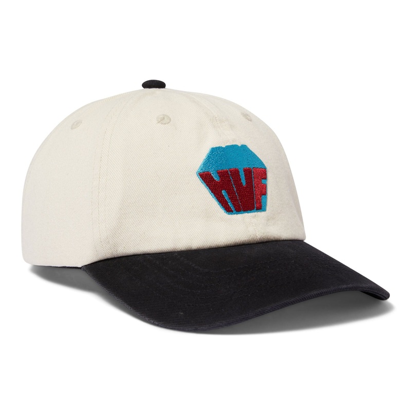 HUF Big Block Washed 6 Panel Hat Natural