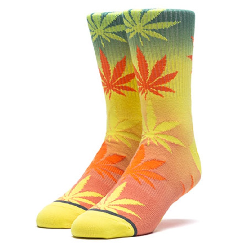 HUF Gradient Dye Plantlife Socks Russet Orange One size fits all