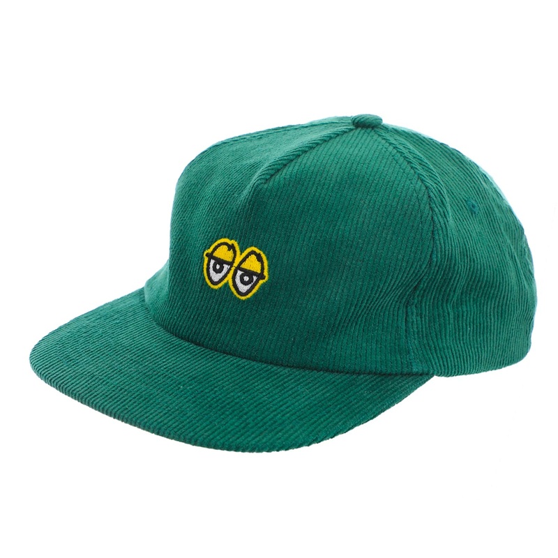 Krooked Eyes Snapback Hat – Green / Yellow
