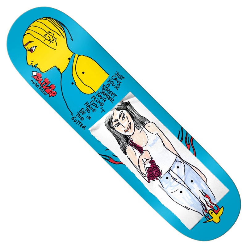 Krooked Mike Anderson Just Cause Deck Blue 8.38 x 32 WB:14.25