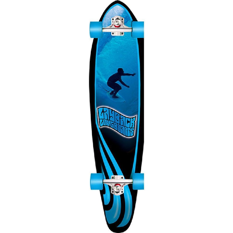 Layback Slotted 38″ Kicktail Longboard Complete Complete