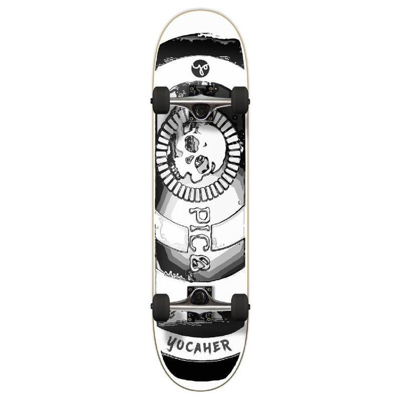 Punked Graphic Complete Skateboard 7.75 Inch – Micah Labatore – Death Do Us Part – Black Complete