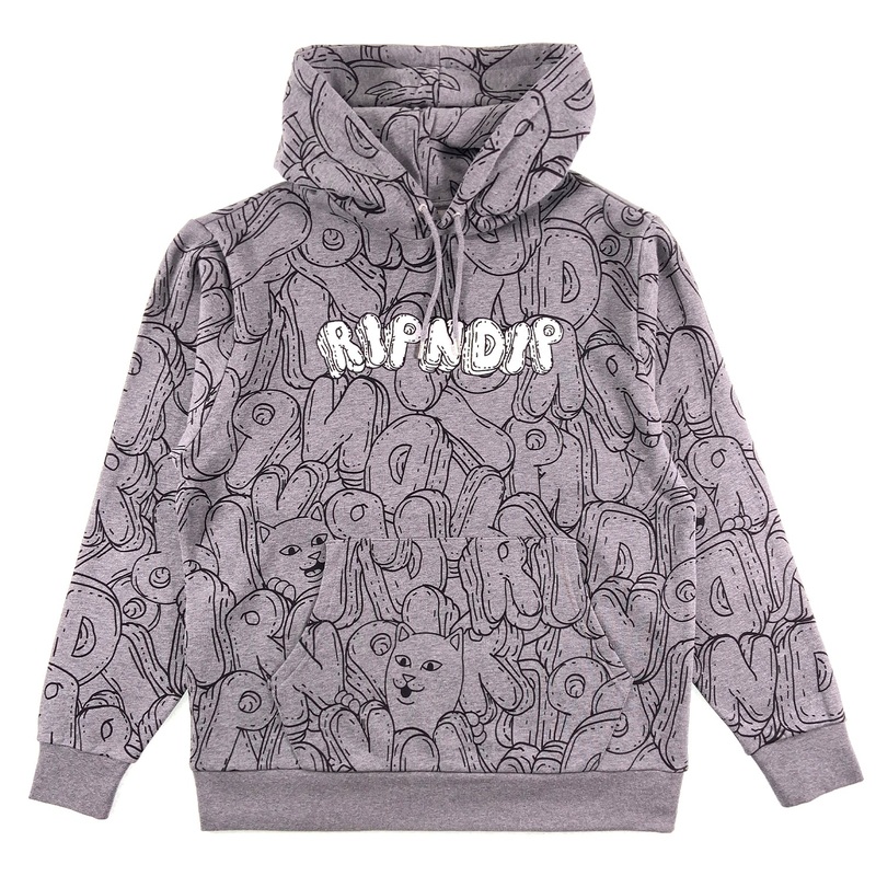 RIPNDIP – Bubble Bobble Hoodie – Charcoal S
