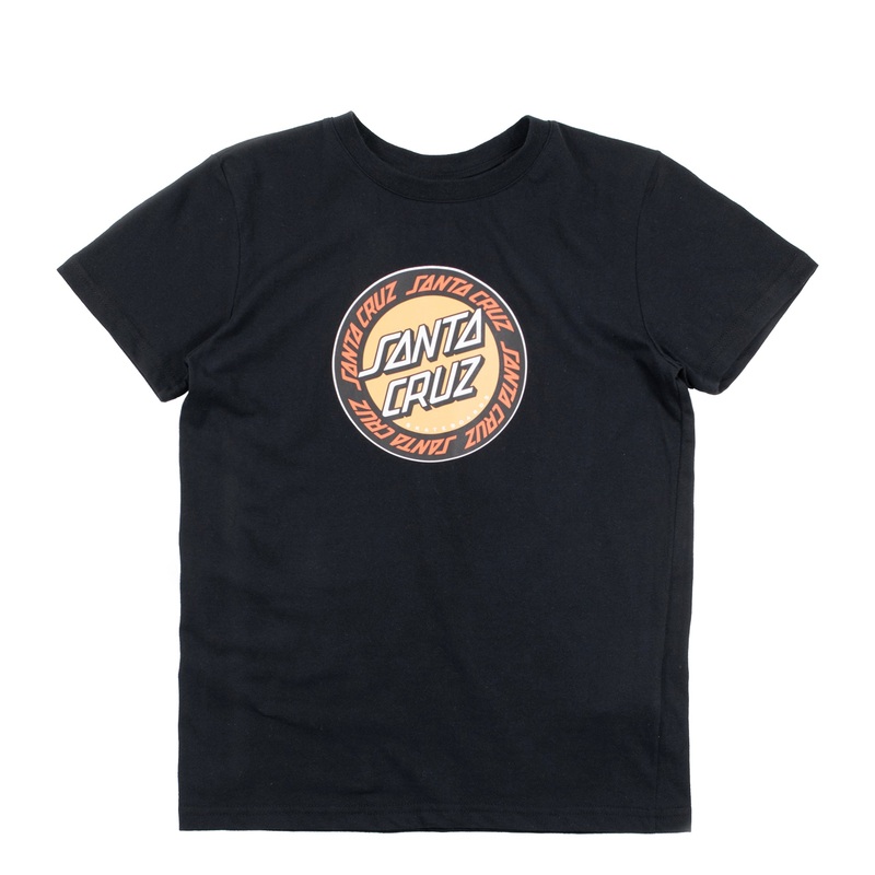 Santa Cruz Youth Outer Ringed Dot T Shirt – Black Kids S