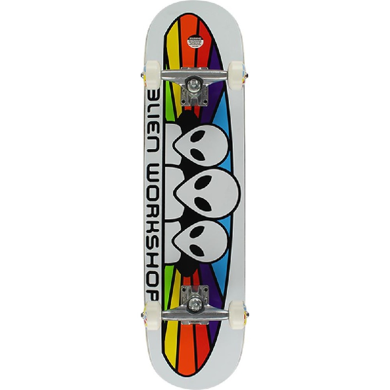 Alien Workshop Spectrum White 7.75″ Skateboard Complete