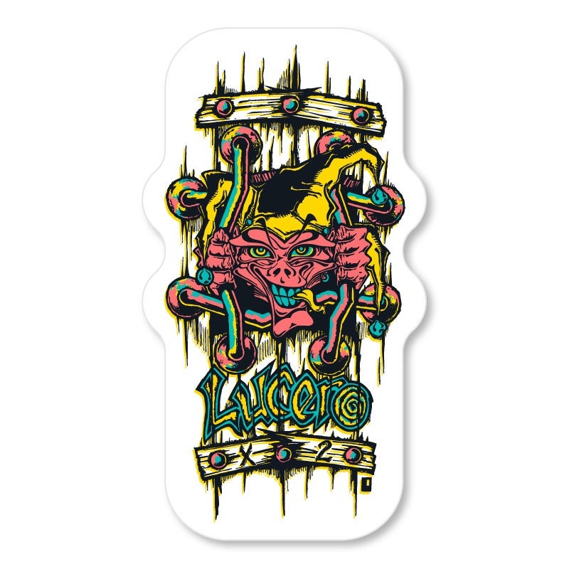 BLACK LABEL SKATEBOARDS JOHN LUCERO X2 STICKER Large