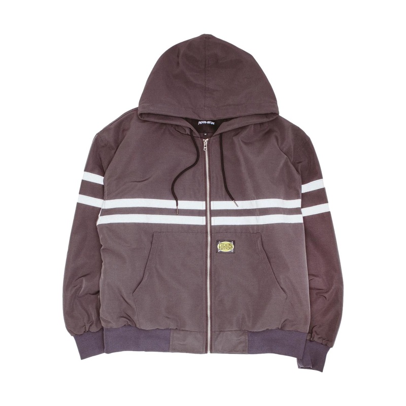 Fucking Awesome KO Striped Hoodie Jacket M
