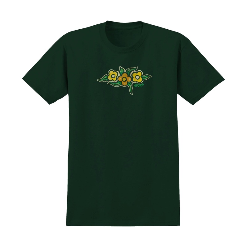 Krooked Flowers T-Shirt Forest M